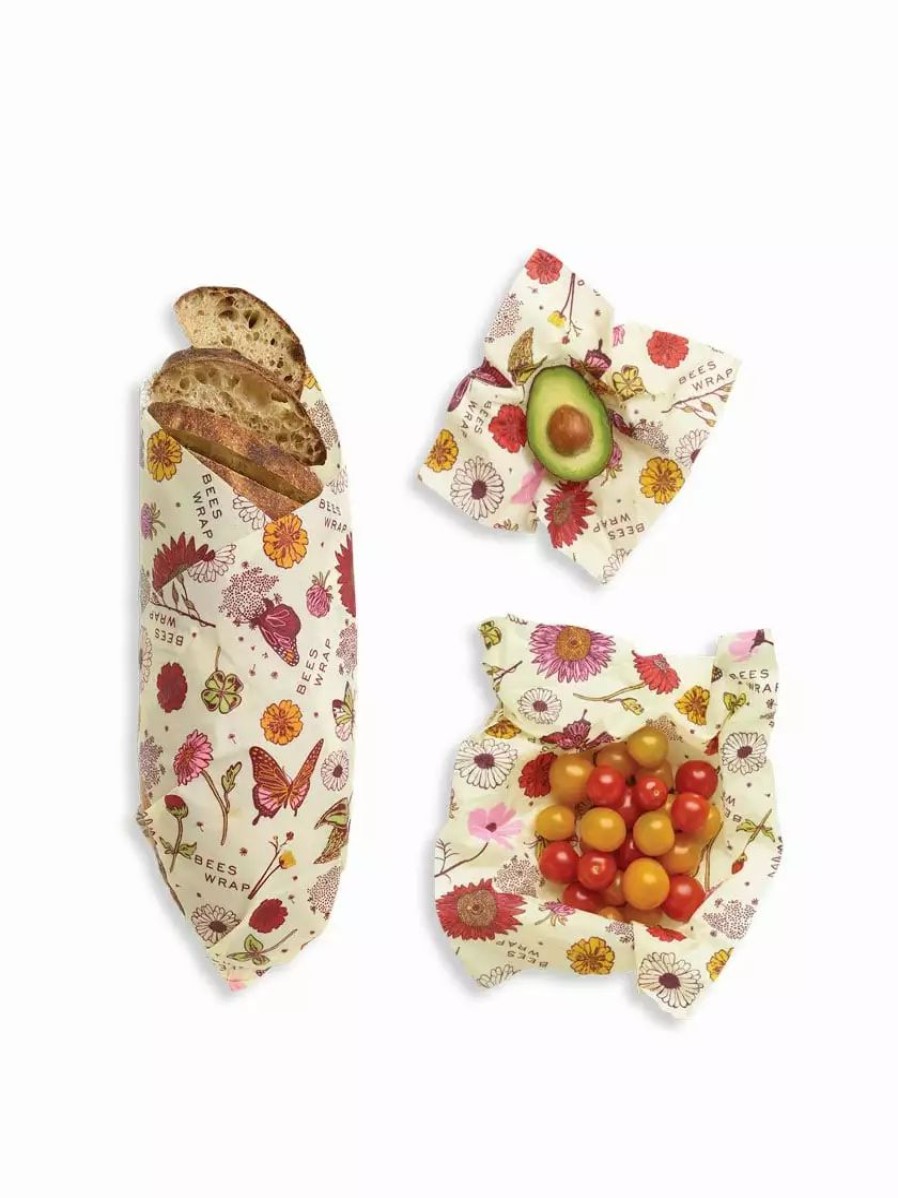 Home & Kitchen * | Gsc Bee'S Wrap Vegan Assorted, Set Of 3 Meadow Magic