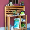 Planters & Raised Beds * | Gsc Gardener'S Supply Tall Cedar Potting Bench