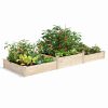 Planters & Raised Beds * | Gsc Tall 2-Tier Pine Raised Garden Bed, 4'X12