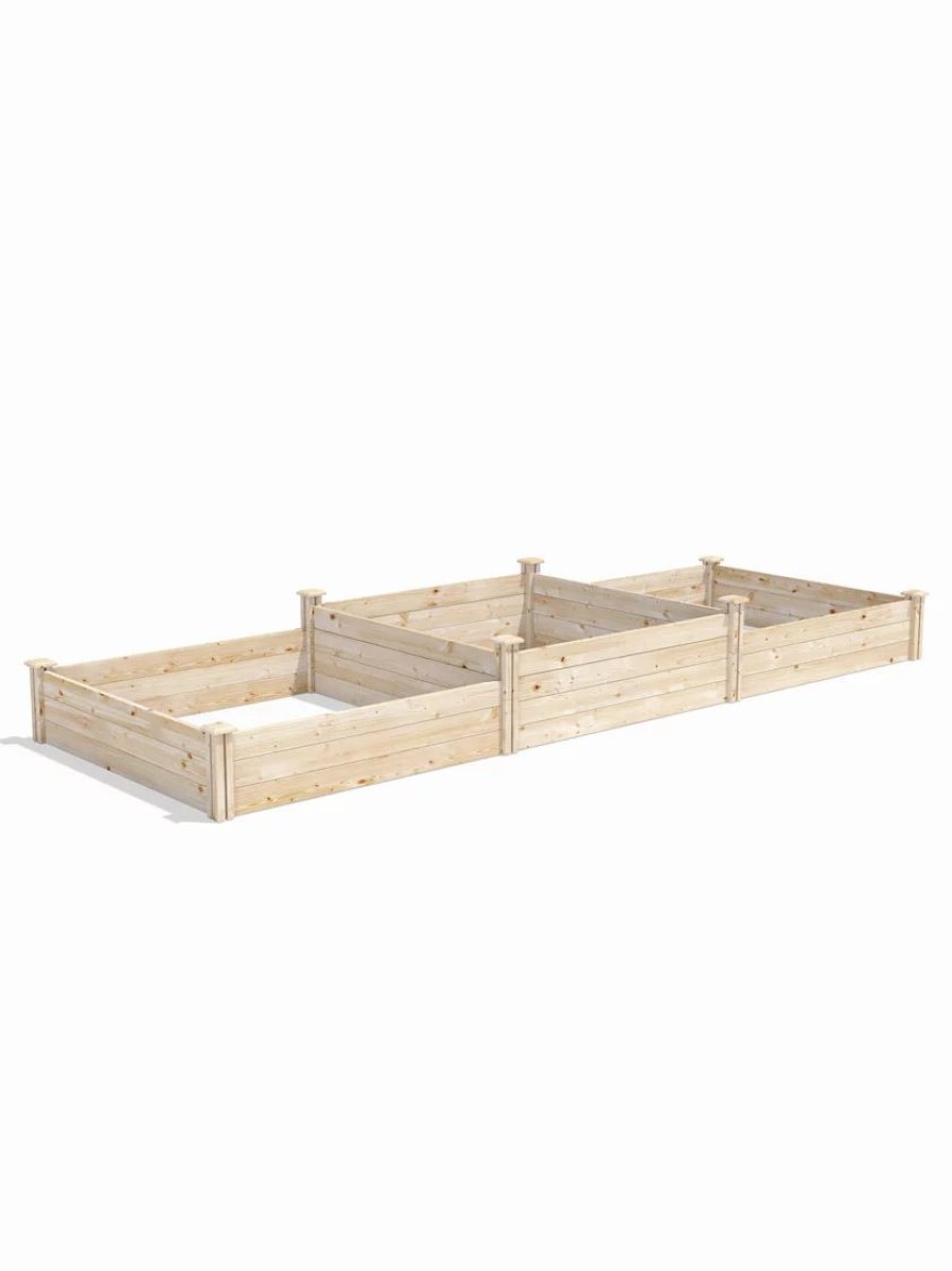 Planters & Raised Beds * | Gsc Tall 2-Tier Pine Raised Garden Bed, 4'X12