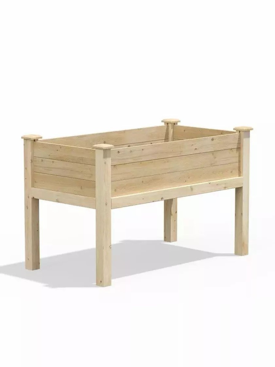 Planters & Raised Beds * | Prp Elevated Cedar Garden Bed, 2 X 4 X 31