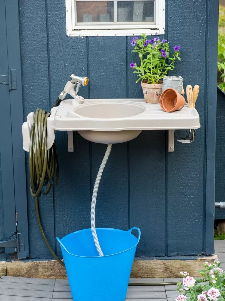 Planters & Raised Beds * | Gsc Riverstone Outdoor Sink