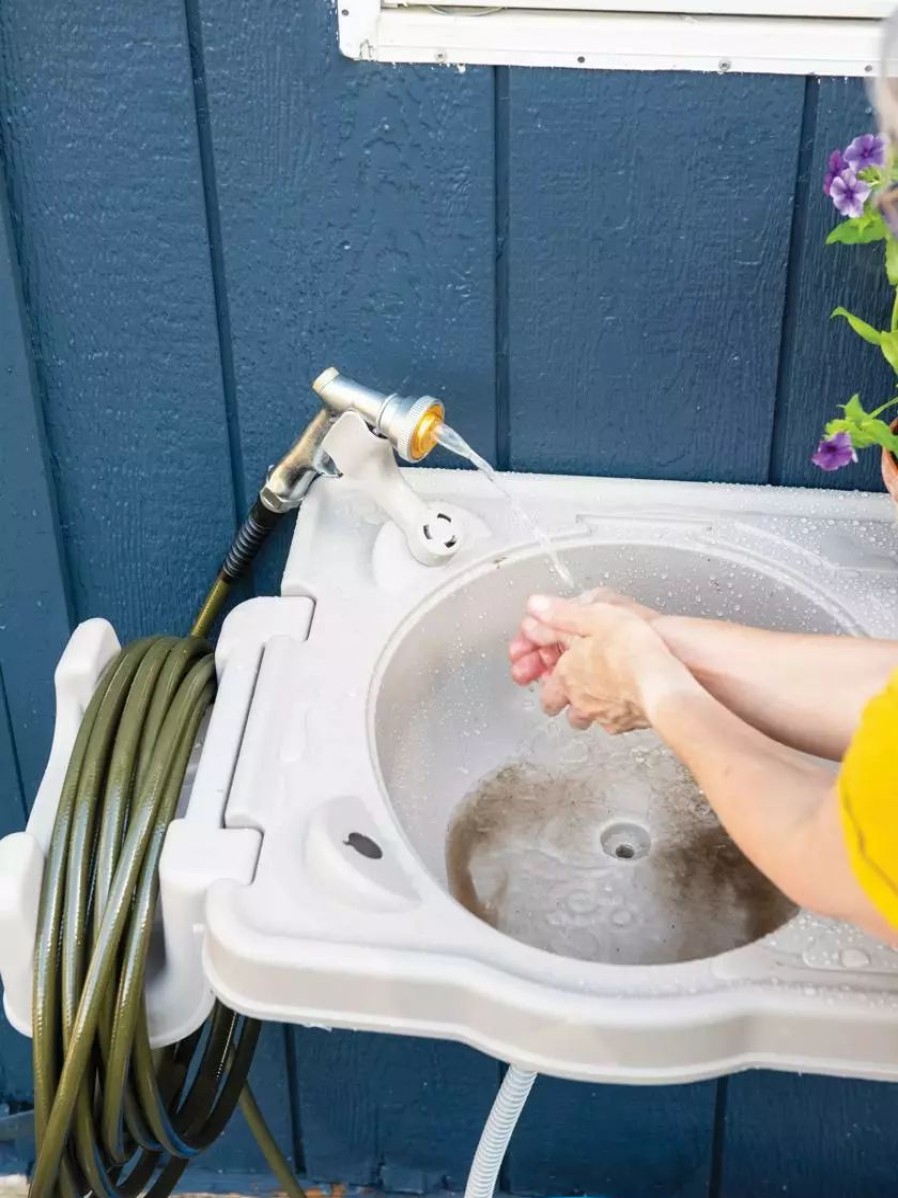 Planters & Raised Beds * | Gsc Riverstone Outdoor Sink