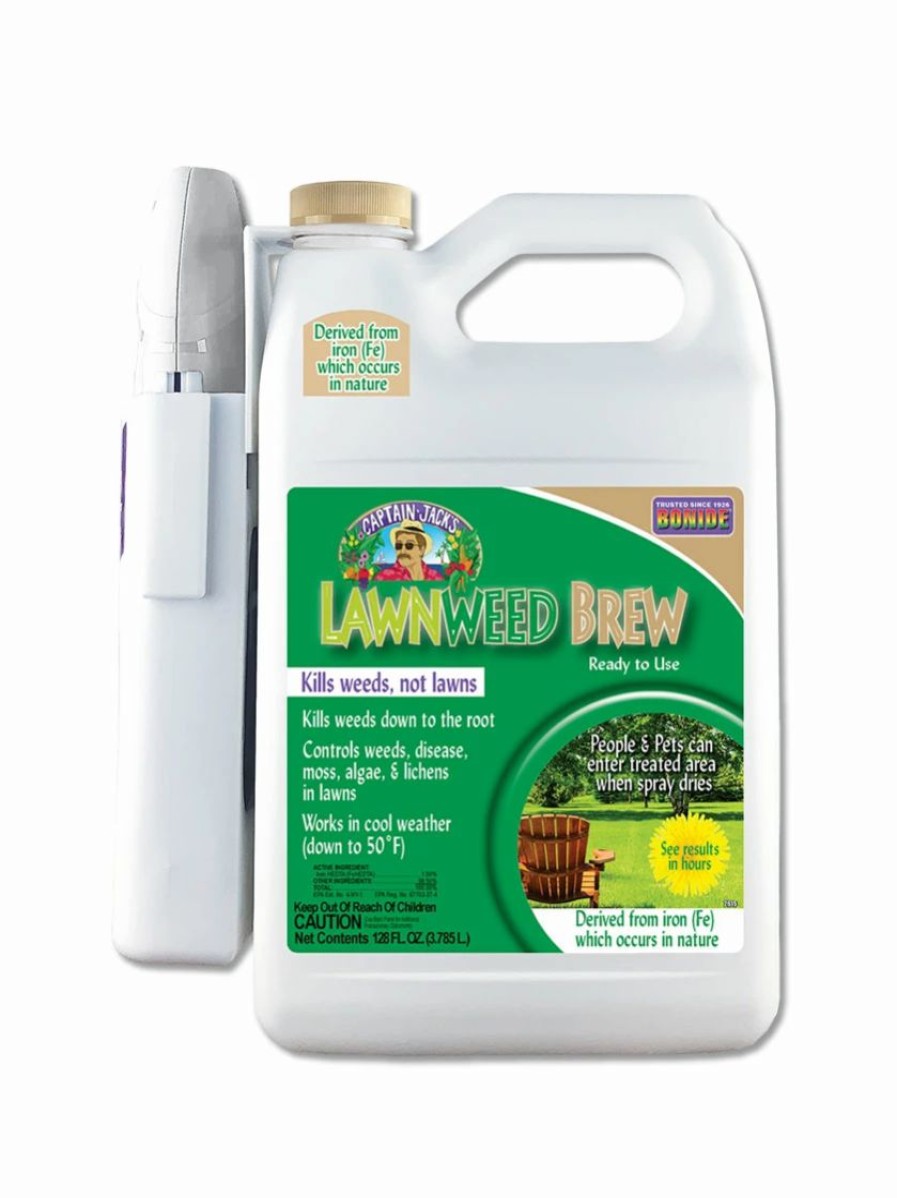 Landscaping Tools & Supplies * | Gsc Captain Jack'S Lawnweed Brew Ready To Use, 128Oz.