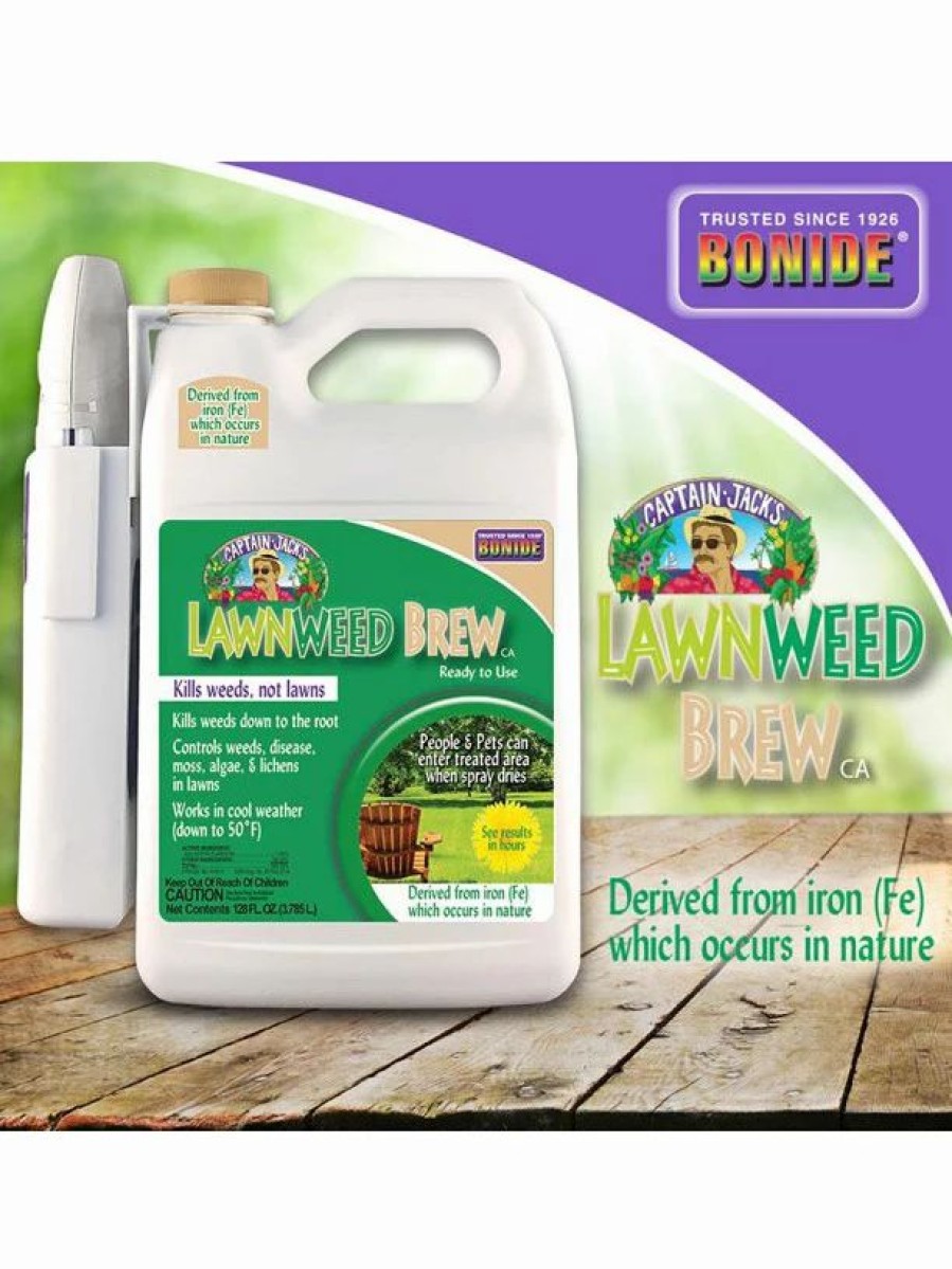 Landscaping Tools & Supplies * | Gsc Captain Jack'S Lawnweed Brew Ready To Use, 128Oz.