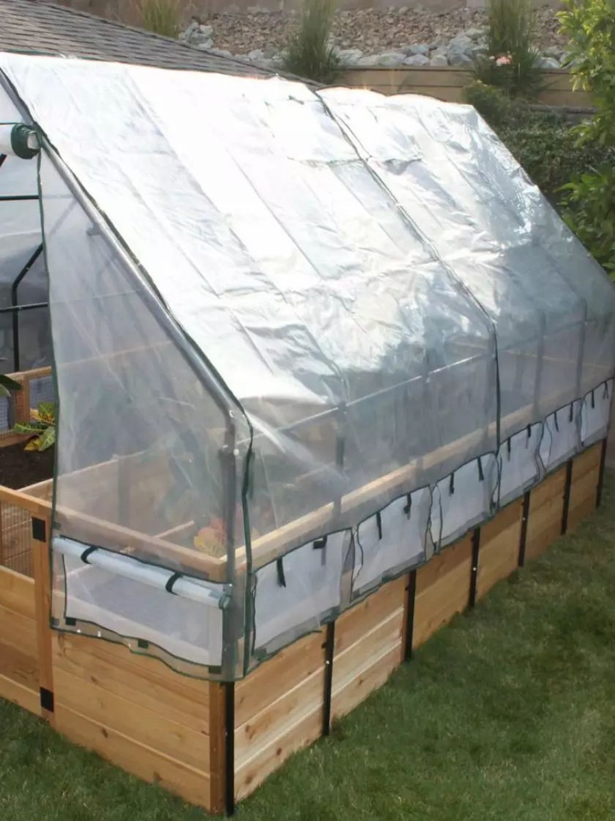 Planters & Raised Beds * | Gsc Garden In A Box With Greenhouse, 8 X 12