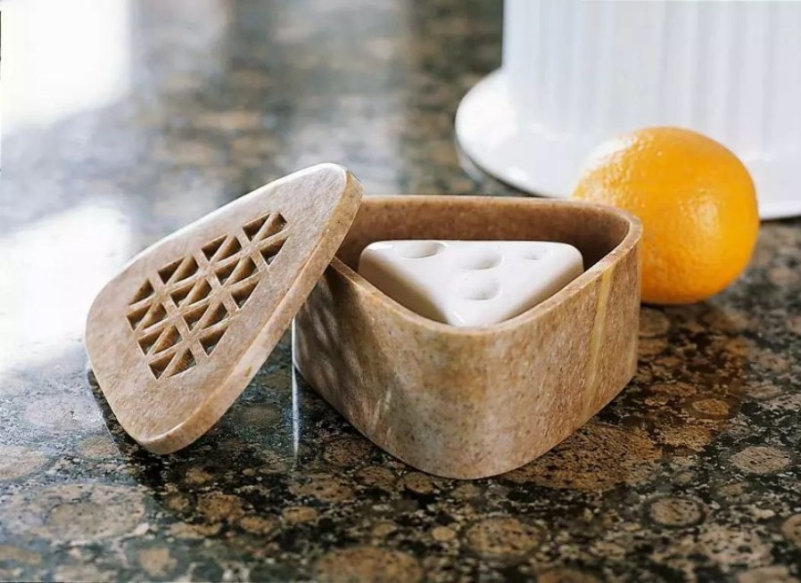 Home & Kitchen * | Gsc Soapstone Box With Two Fruit Fly Traps