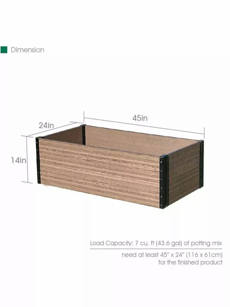 Planters & Raised Beds * | Gsc Wall Side Deep Root Garden Bed