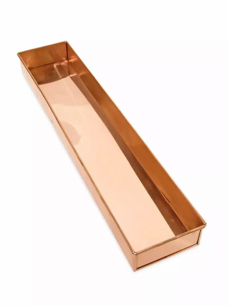 Planters & Raised Beds * | Gsc Rectangular Copper Plant Tray, 24 X 5