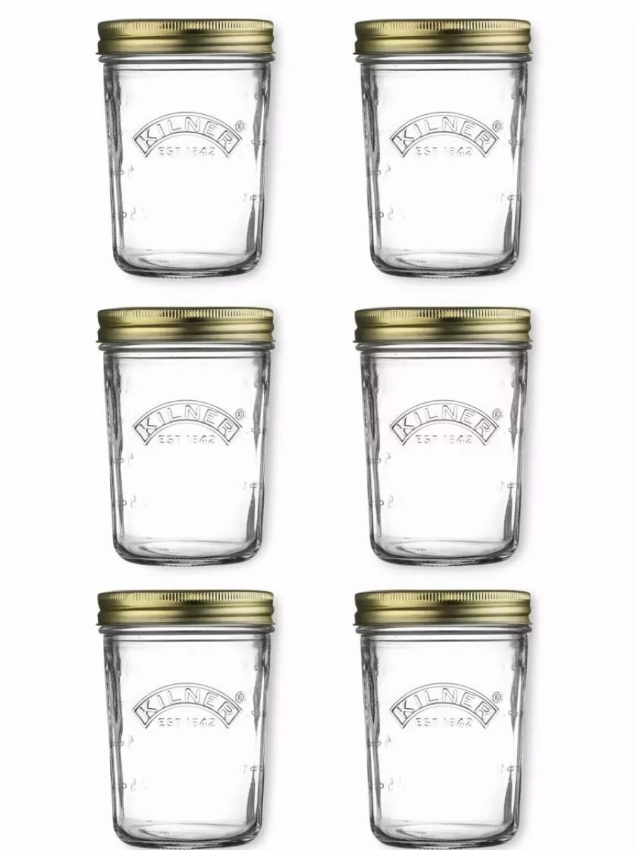 Home & Kitchen * | Gsc Kilner Wide Mouth Canning Jars, Set Of 6