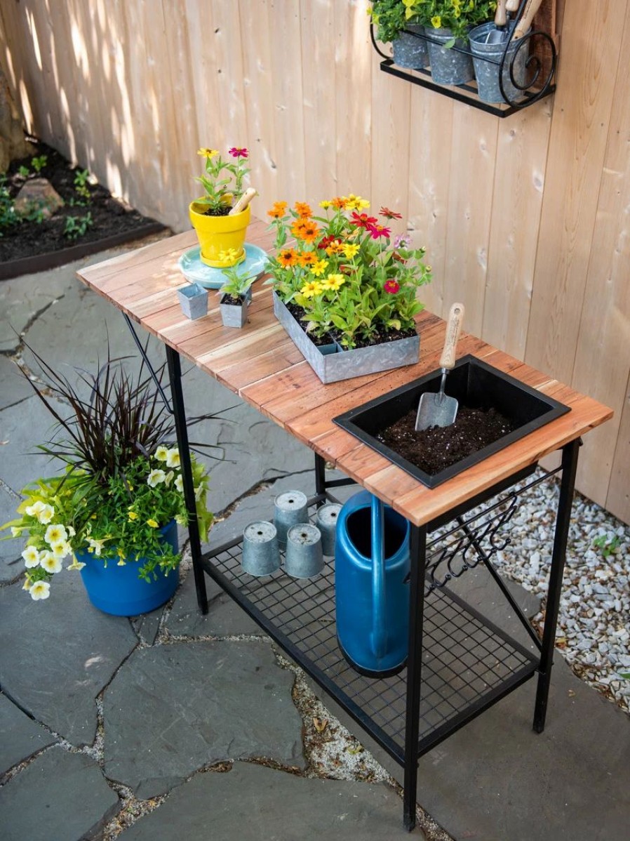 Planters & Raised Beds * | Gsc Small Space Potting Table