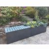 Planters & Raised Beds * | Gsc Nice Aluminum Trough Planters With Bench Top, 16 High