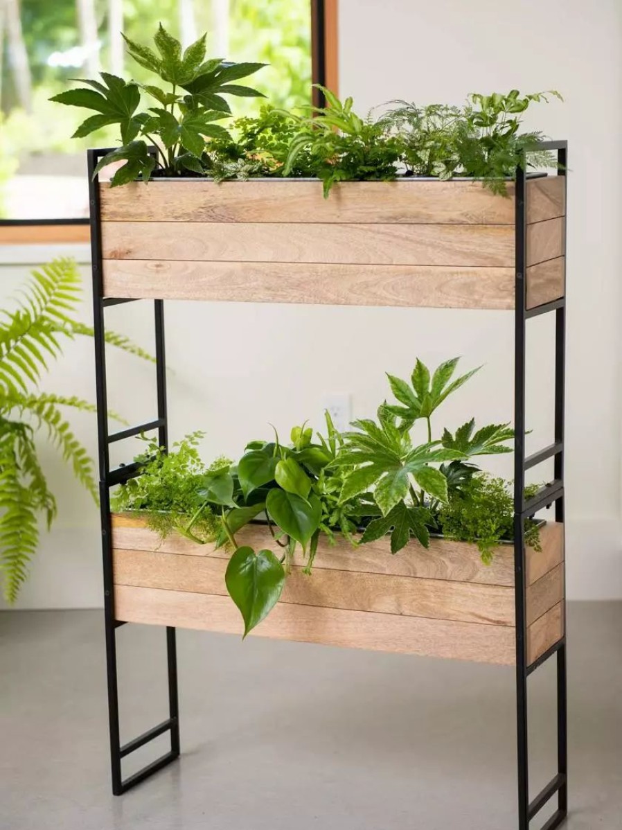 Planters & Raised Beds * | Gsc Tartu 2-Tier Elevated Rectangular Planter