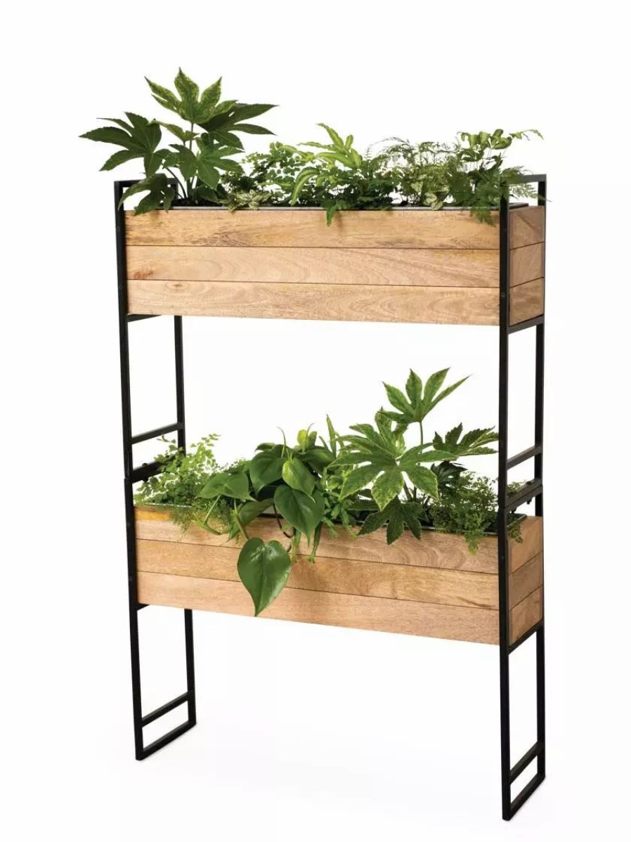 Planters & Raised Beds * | Gsc Tartu 2-Tier Elevated Rectangular Planter