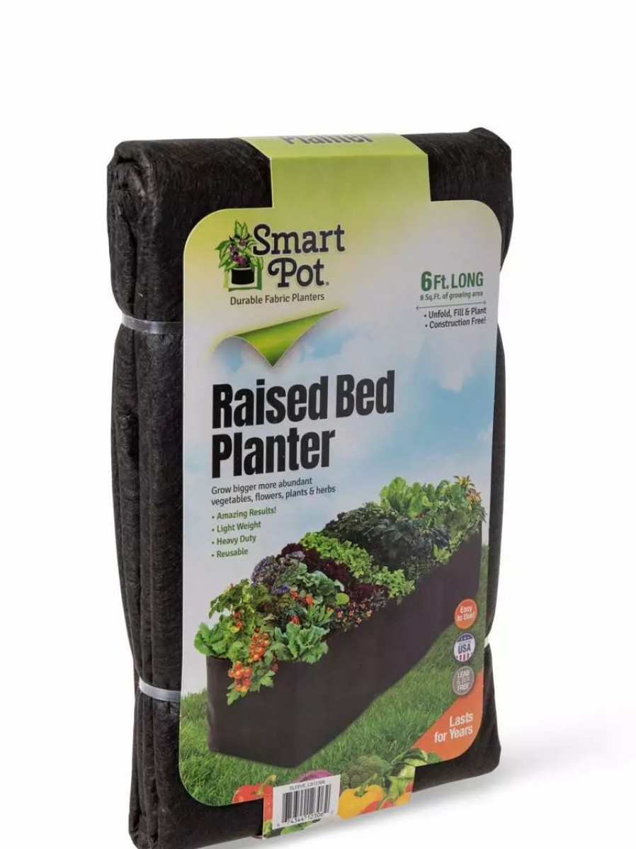 Planters & Raised Beds * | Gsc Smart Pot Raised Bed Planter, Black