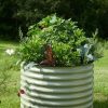 Planters & Raised Beds * | Gsc Birdies Round Metal Raised Bed, Tall