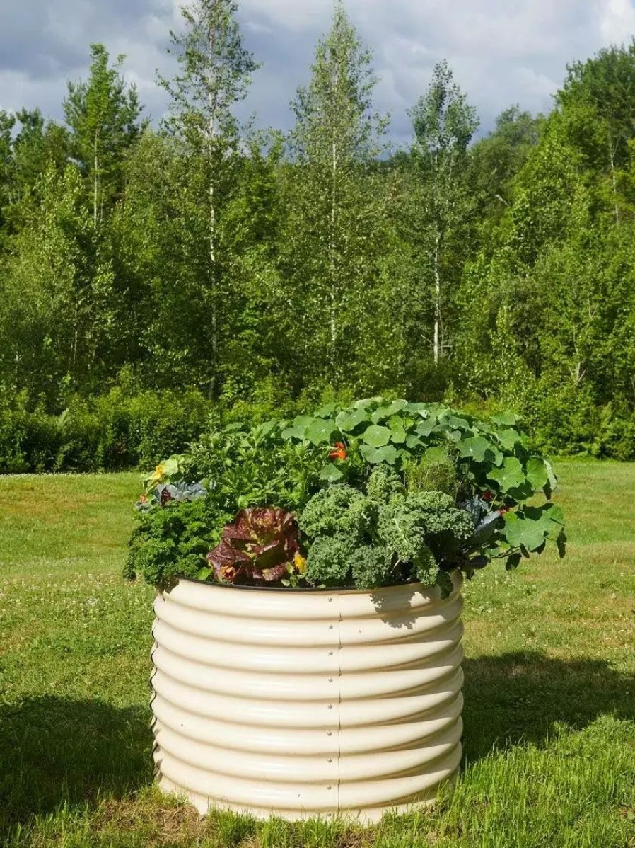 Planters & Raised Beds * | Gsc Birdies Round Metal Raised Bed, Tall