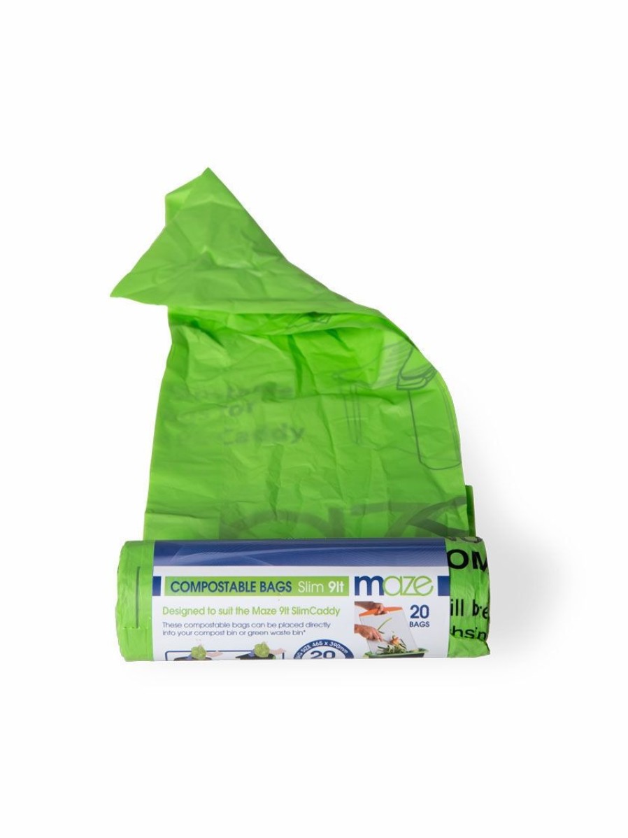 Home & Kitchen * | Gsc Maze Slim Caddy Compostable Bags, 2.4 Gallon