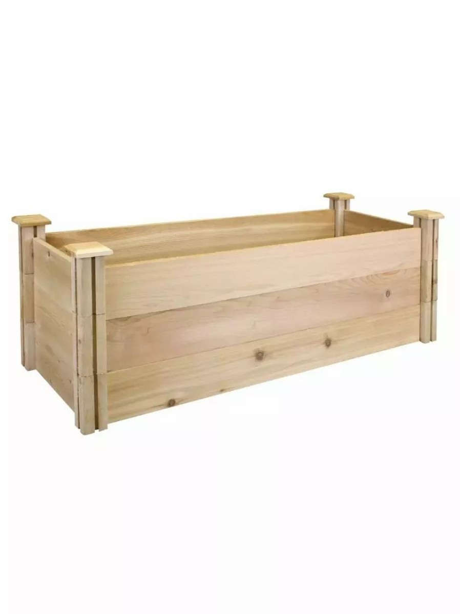 Planters & Raised Beds * | Gsc Premium Cedar Raised Garden Beds, 16 X 48