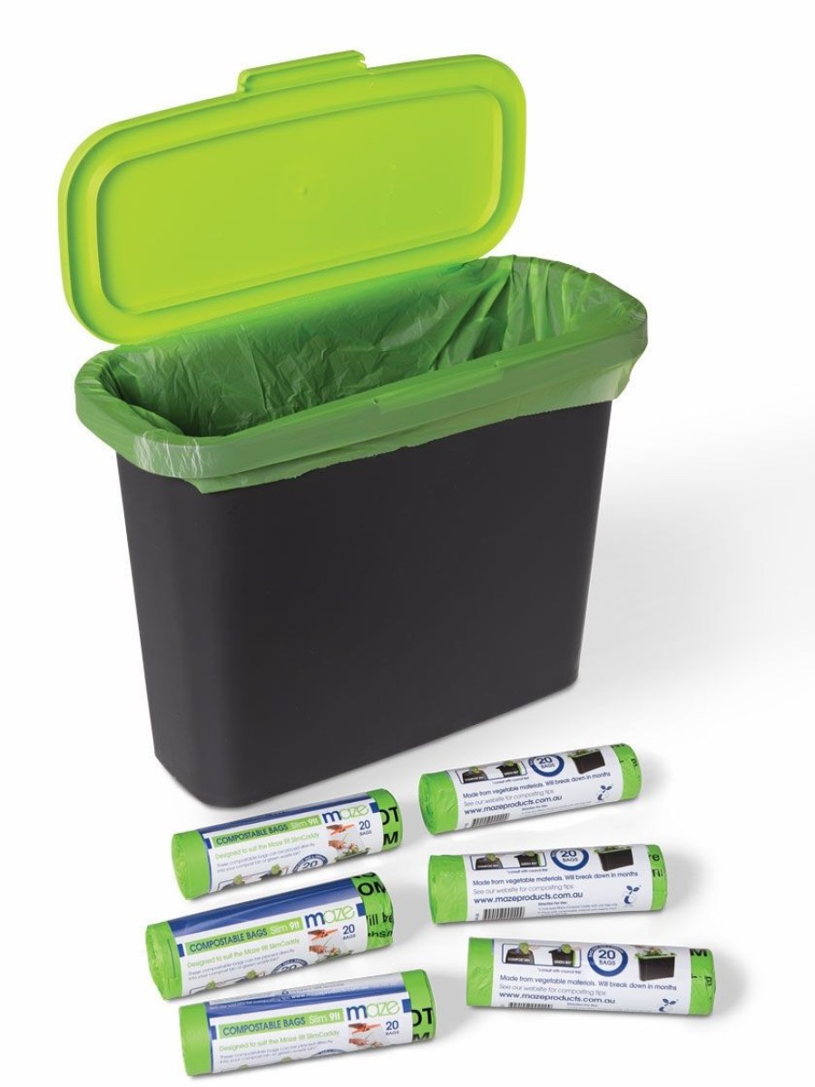 Home & Kitchen * | Gsc Maze Slim Compost Caddy