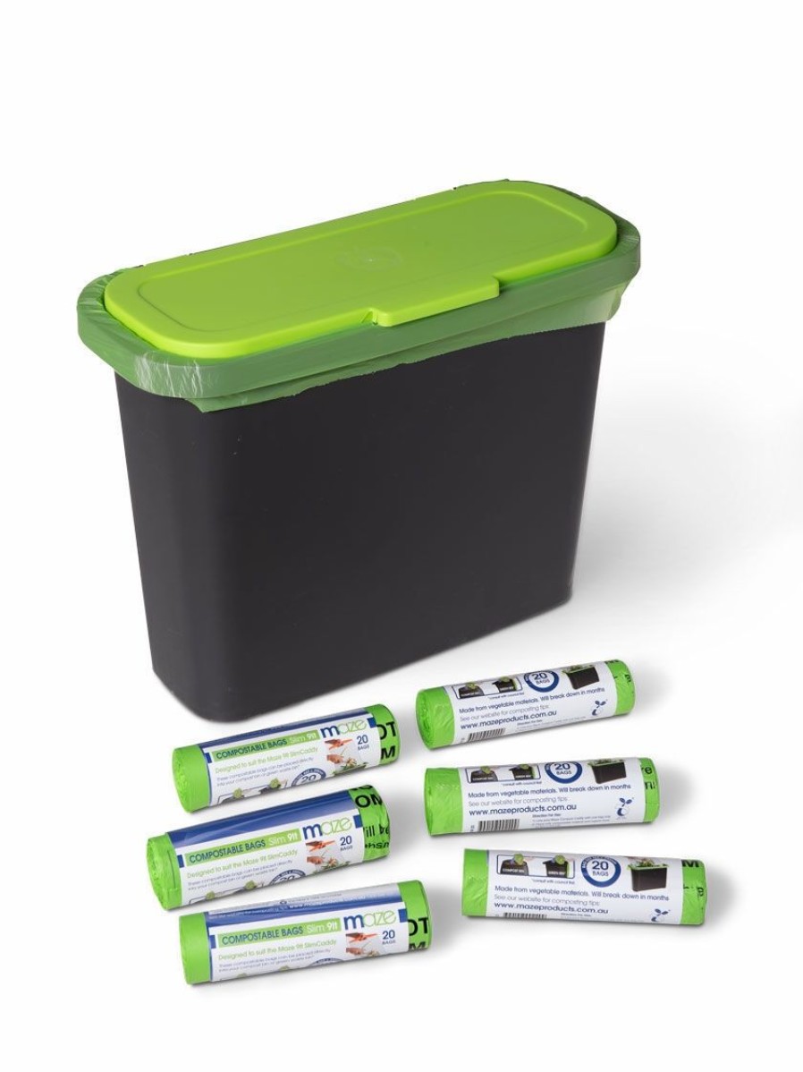 Home & Kitchen * | Gsc Maze Slim Compost Caddy