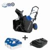 Landscaping Tools & Supplies * | Gsc Snow Joe 24V-X2-Sb18 48-Volt Ion+ Cordless Snow Blower Kit | 18-Inch | W/ 2 X 4.0-Ah Batteries And Charger