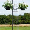 Plant Supports * | Gsc Achla Designs Square-On-Squares Double Pole Trellis