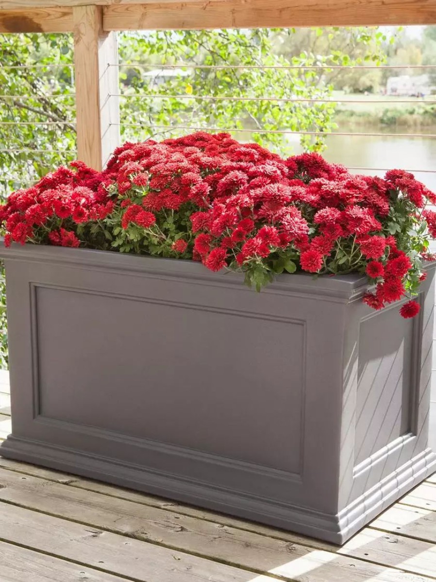 Planters & Raised Beds * | Gsc Fairfield Self-Watering Patio Planters, 20" X 36"