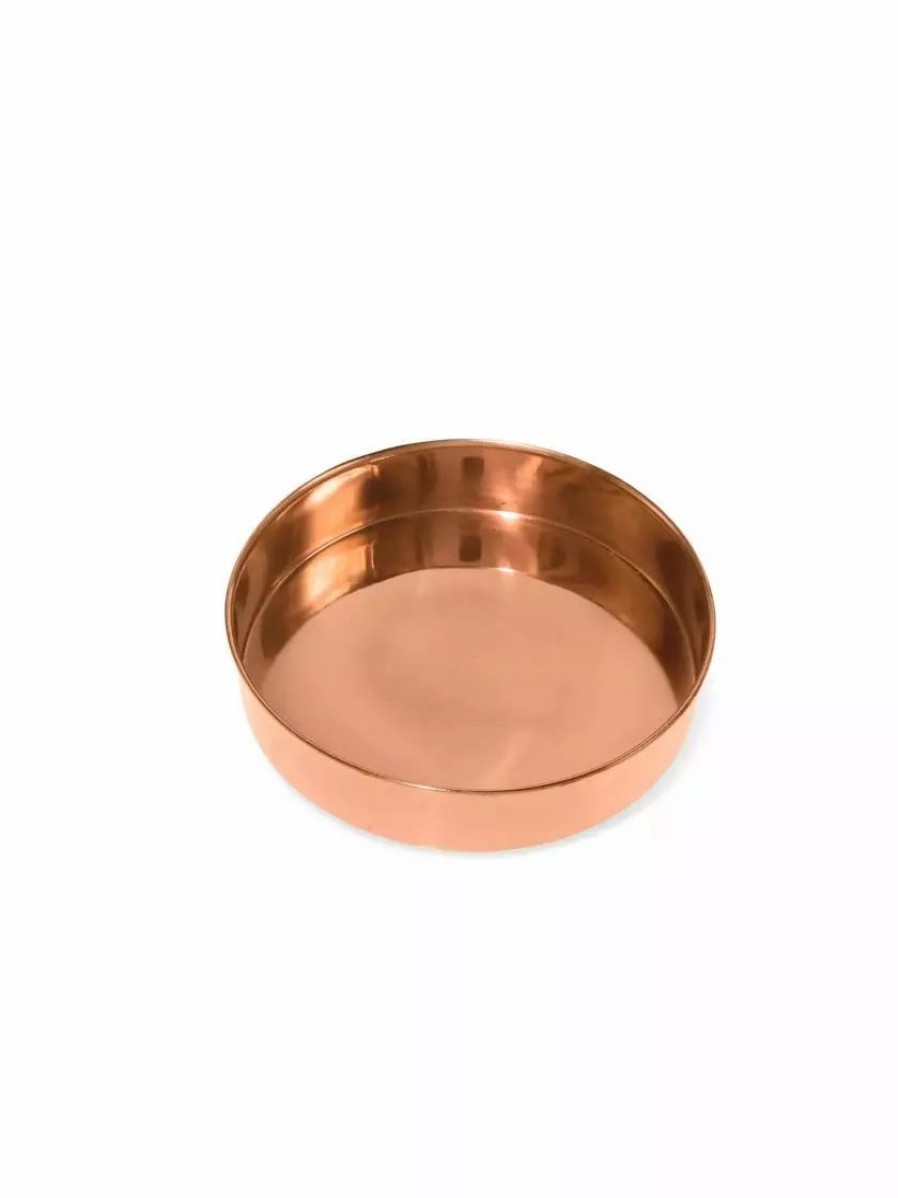 Planters & Raised Beds * | Gsc Extra Small Round Copper Plant Tray, 8