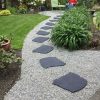 Landscaping Tools & Supplies * | Gsc Recycled Rubber Flagstone Stepping Stone Gray