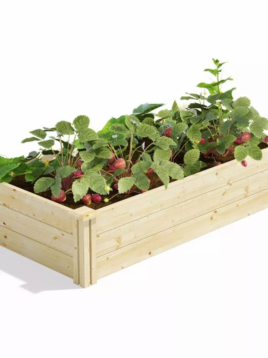 Planters & Raised Beds * | Gsc Pine Raised Garden Bed, 2'X4'X10.5 High