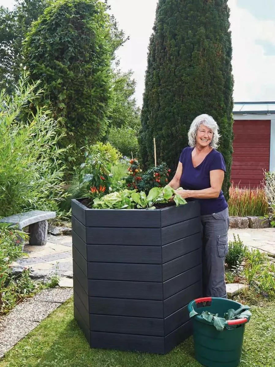 Planters & Raised Beds * | Gsc Modular Hexagon Raised Bed Kit, 21.5