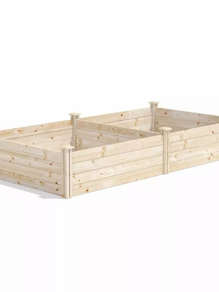 Planters & Raised Beds * | Gsc Pine Raised Garden Beds, 4'X8