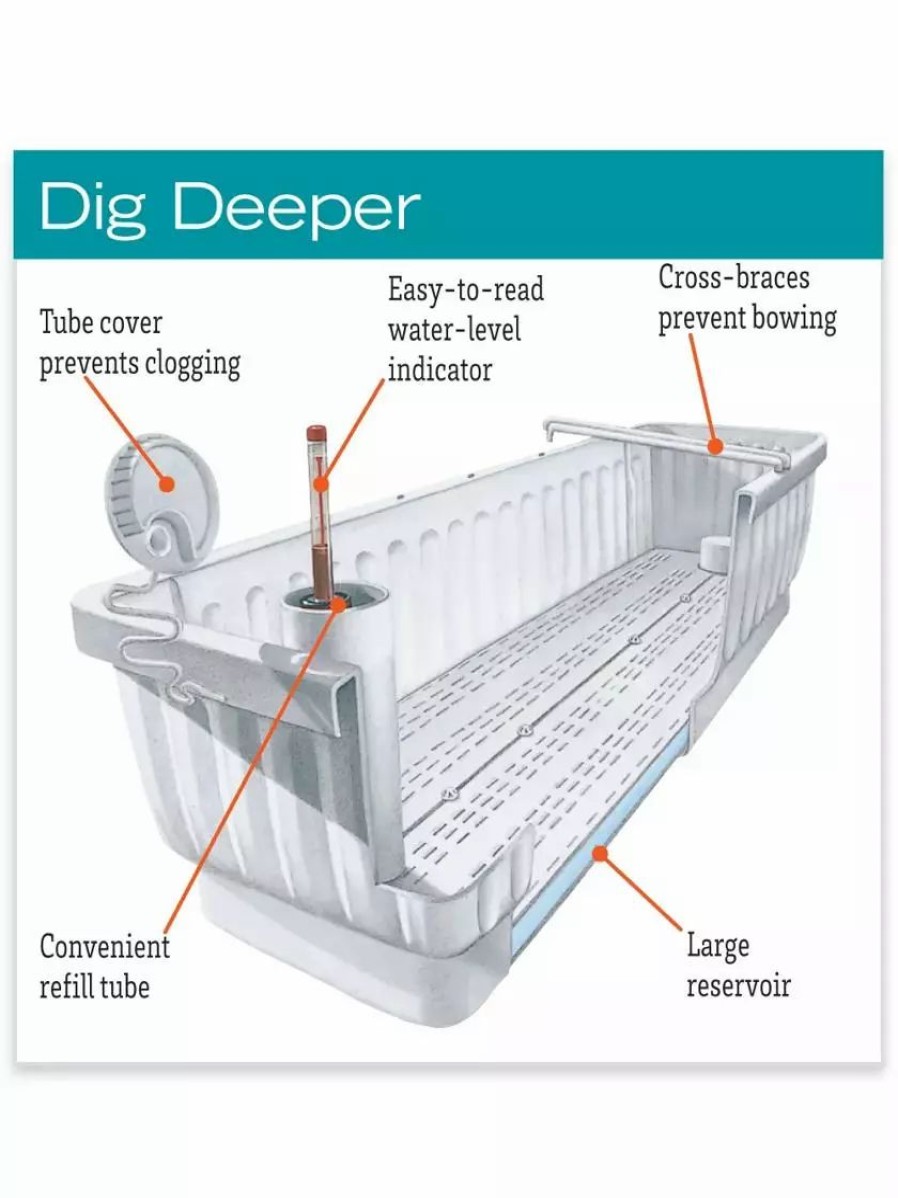 Planters & Raised Beds * | Gsc 31 Self-Watering Window Box