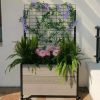 Planters & Raised Beds * | Gsc Mobile Deep Trough Planter With Trellis