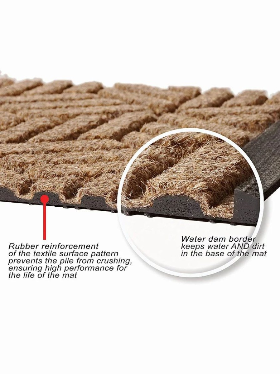 Home & Kitchen * | Gsc Dogwood Leaf Water Glutton Doormat, 35 X 59