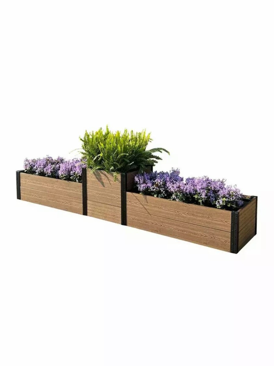 Planters & Raised Beds * | Gsc Terraced Triple Garden Bed Peak