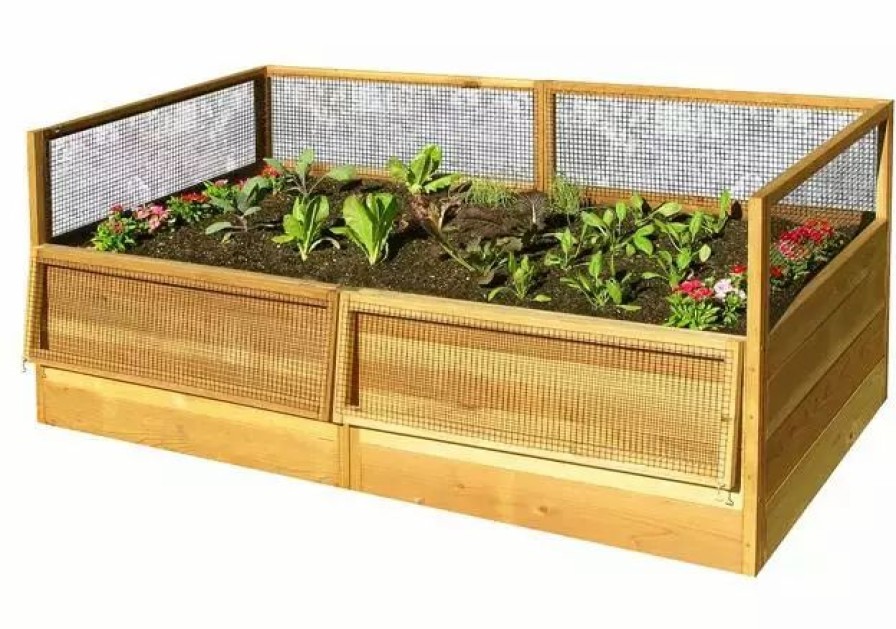 Planters & Raised Beds * | Gsc Olt Raised Cedar Garden Bed, 3 X 6