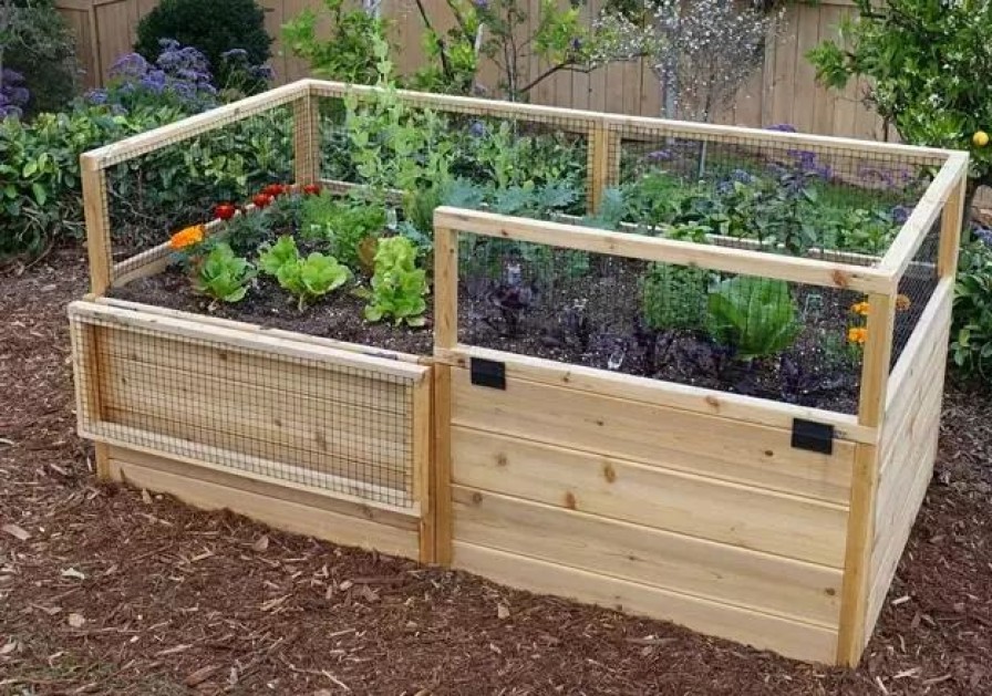 Planters & Raised Beds * | Gsc Olt Raised Cedar Garden Bed, 3 X 6