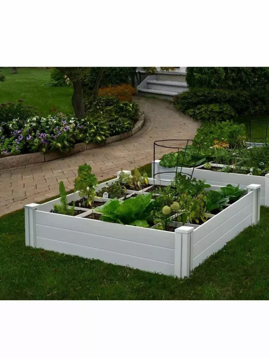 Planters & Raised Beds * | Gsc Raised Garden Bed With Grow Grid, 4 X 4