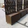 Planters & Raised Beds * | Gsc Nice Corten Trough Planters With Privacy Screen