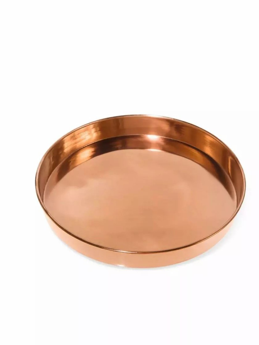 Planters & Raised Beds * | Gsc Medium Round Copper Plant Tray, 12