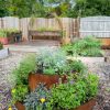 Planters & Raised Beds * | Gsc Birdies Corten Steel Tiered Round Raised Bed Kit, Tall