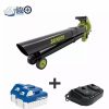 Landscaping Tools & Supplies * | Gsc Sun Joe 24V-X2-Bvm143 48-Volt Ion+ Cordless Blower Vacuum Mulcher Kit