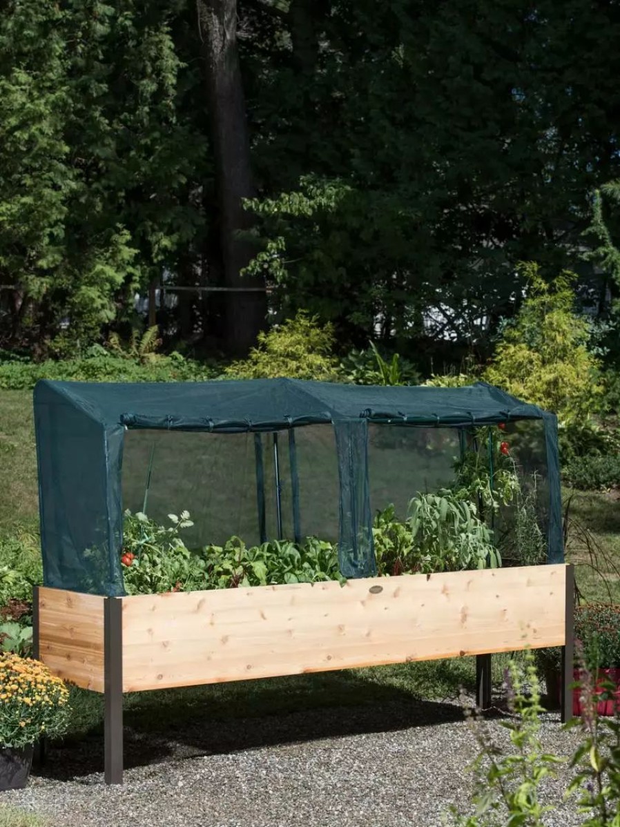 Planters & Raised Beds * | Gsc Elevated Planter Box, Frame And 2 Covers Kit, 2 X 8