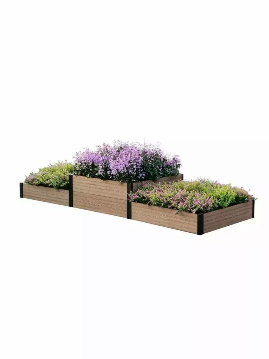 Planters & Raised Beds * | Gsc Terraced Triple Garden Bed