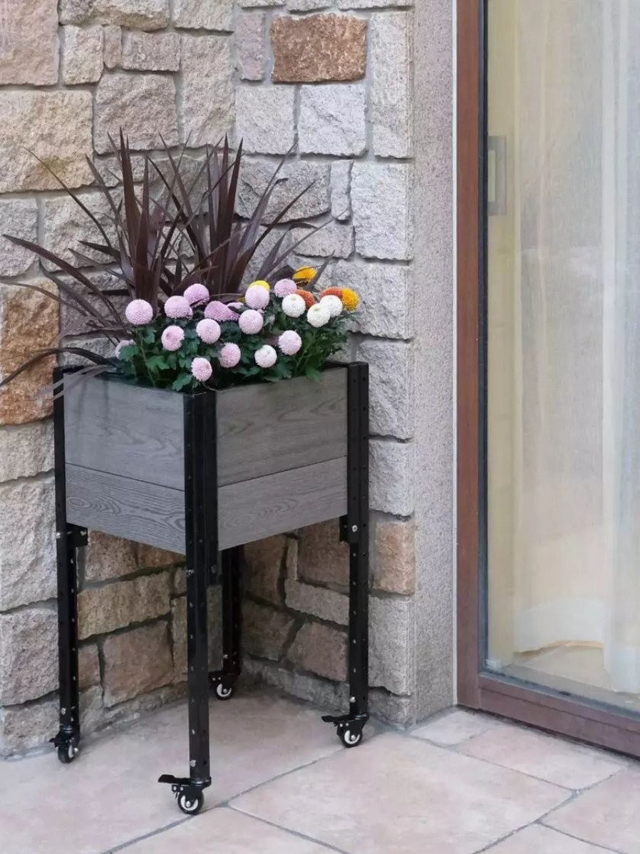 Planters & Raised Beds * | Gsc Mobile Elevated Corner Planter