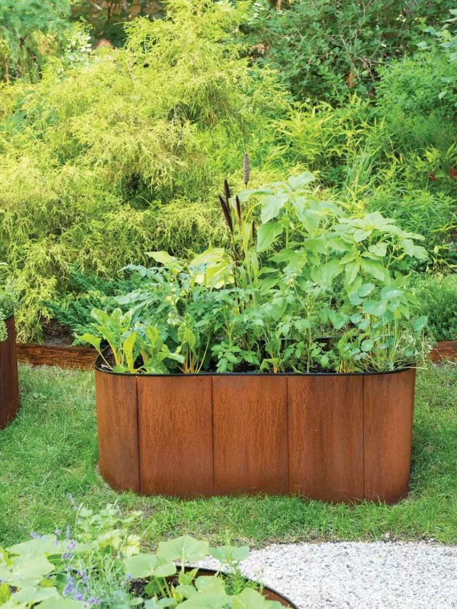 Planters & Raised Beds * | Gsc Birdies Corten Steel Modular Raised Beds