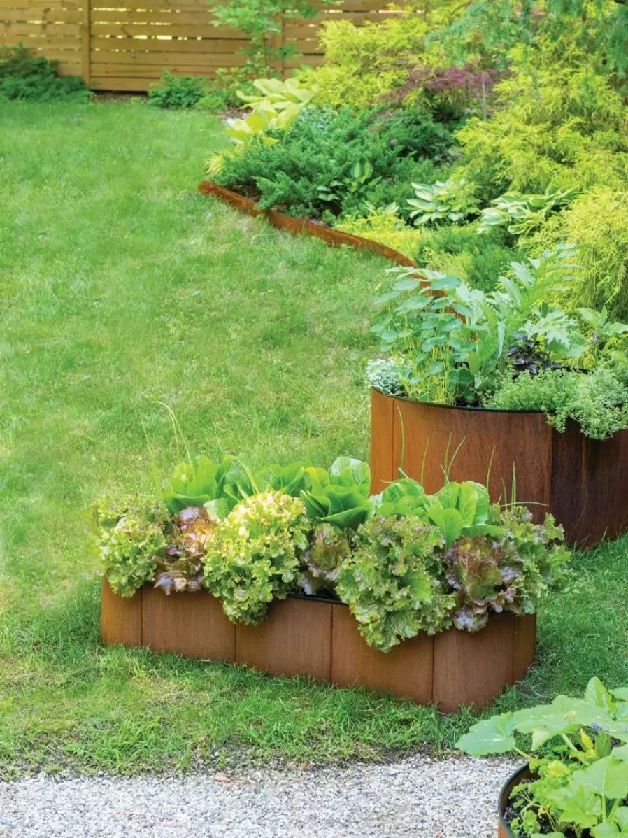 Planters & Raised Beds * | Gsc Birdies Corten Steel Modular Raised Beds