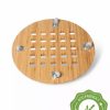 Home & Kitchen * | Gsc Stackable Bamboo Harvest Storage Basket Rolling Base